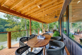 Modern, Riverfront Family House with Balcony and Grill